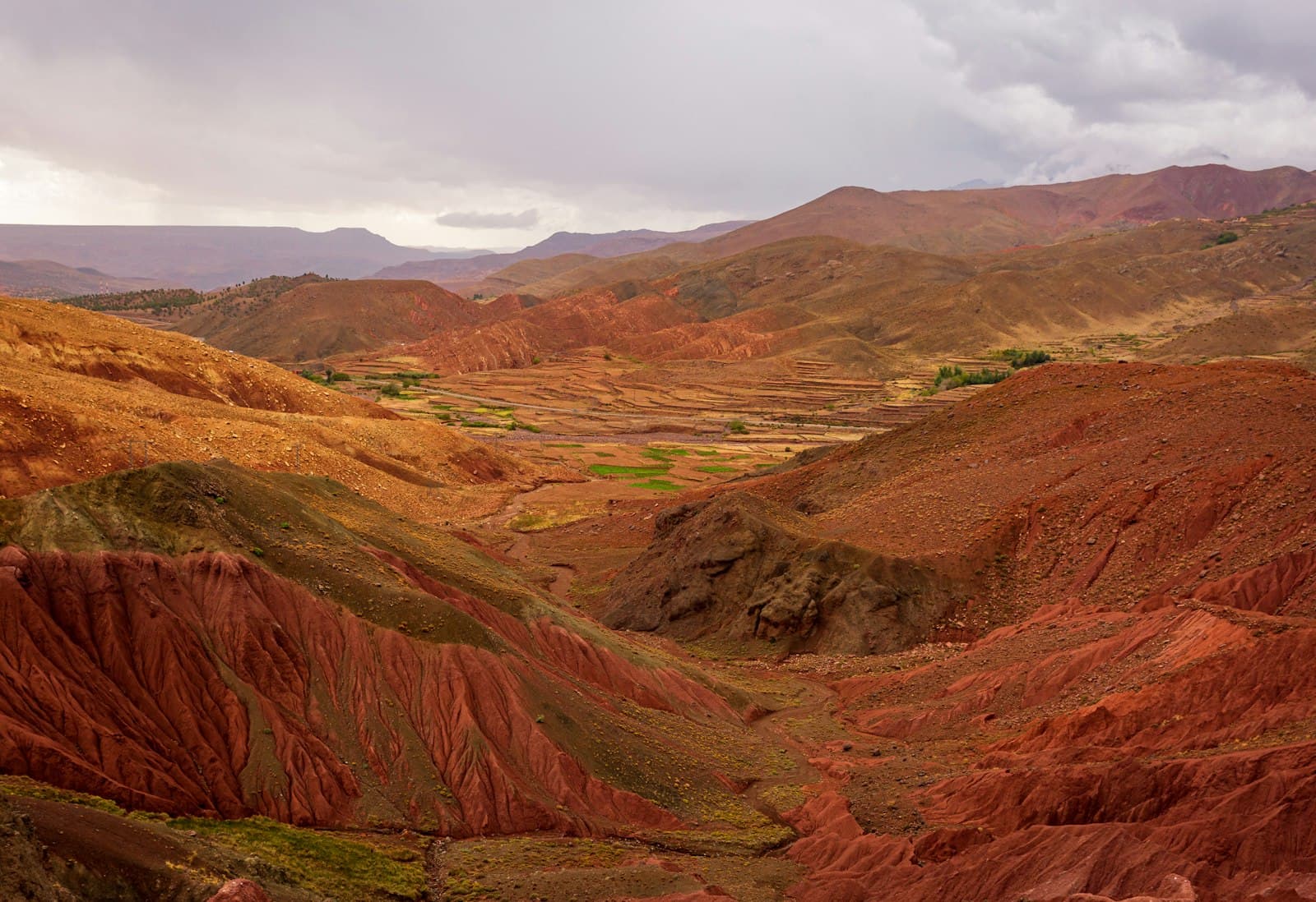 Montagnes rouges de l'Atlas