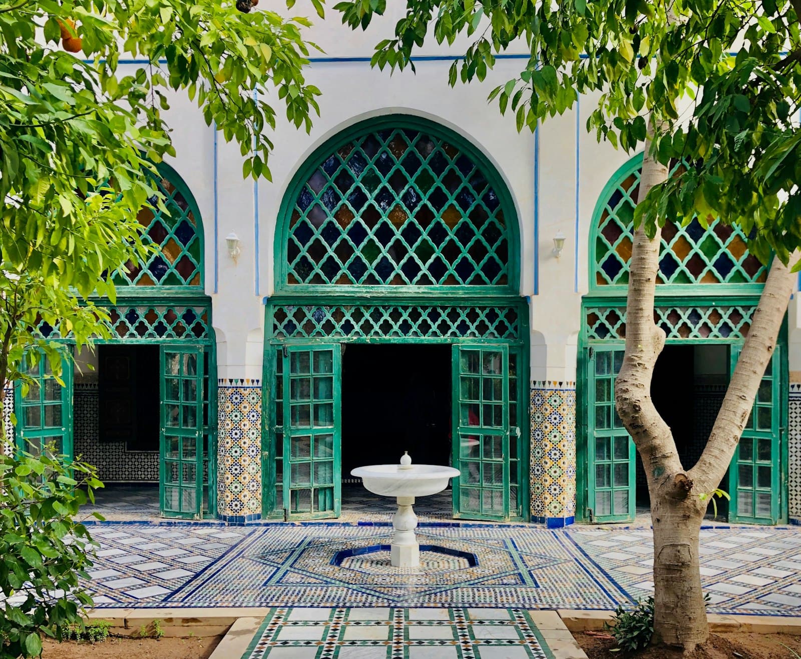 Arcades vertes et jardin